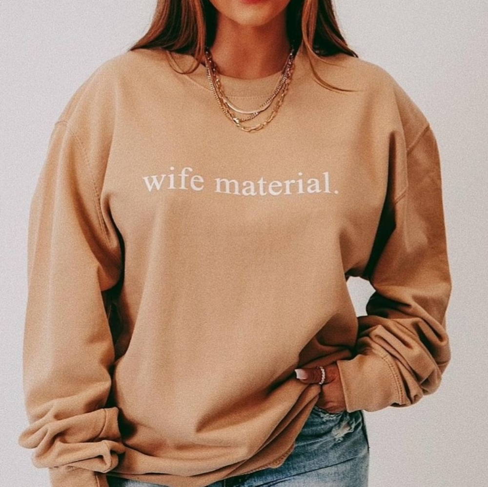 Hope's "Wife Material" Oversized Crewneck